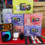 COMBO K28 Smartwatch + Parlante RGB + Audífonos Inalámbricos + 5 Correas