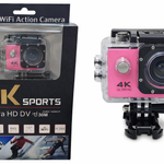 Cámara Deportiva 4K WiFi Ultra HD | Action Cam Sumergible con Control Remoto + Varios Colores
