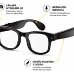 Gafas Inteligentes HD con Cámara Bluetooth con IA | Lentes Smart Manos Libres