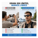 Gafas Inteligentes HD con Cámara Bluetooth con IA | Lentes Smart Manos Libres